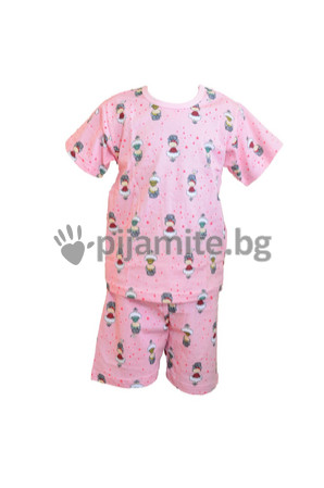 Детски пижами Пижами с къс ръкав Детска пижама - трико - къс ръкав Балеринка (3-8г.) 120